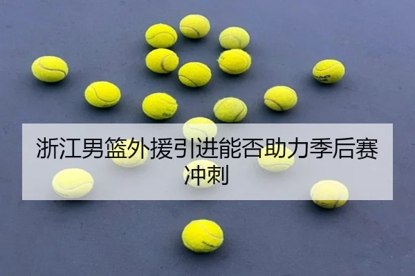 浙江男篮外援引进能否助力季后赛冲刺